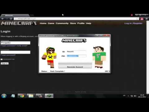 free minecraft email and password